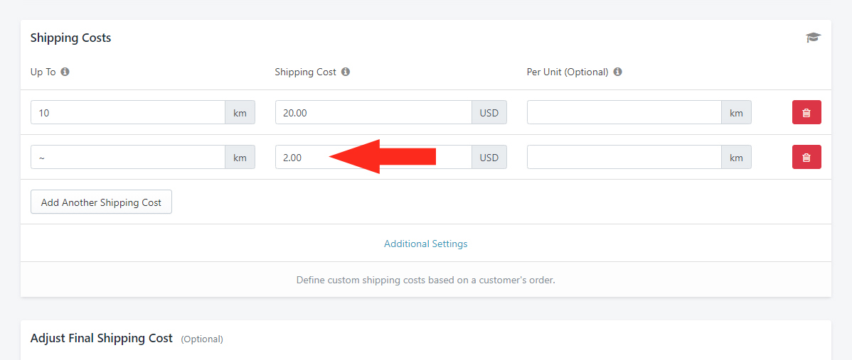 Create A Per-Kilometer Shipping Method With A Minimum Shipping Cost –  Intuitive Shipping Help Center